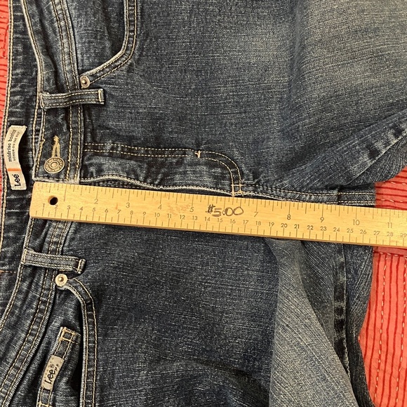 Lee women’s size 10 W32L31 rise 9.5” Dark Blue midrise Bootcut Jeans - Picture 7 of 16